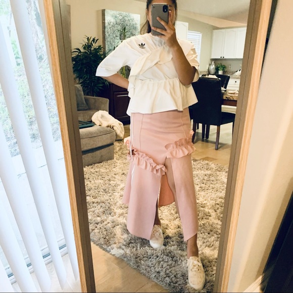 Adidas j koo ruffled tee shirt NWT - Picture 7 of 14